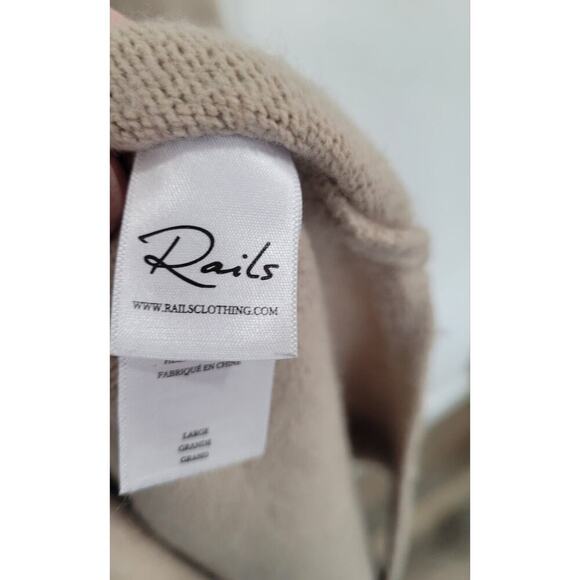 Rails Women's Mila Tie Waist Turtleneck Sweater Dress in Oatmeal size Large #13 - Picture 5 of 7